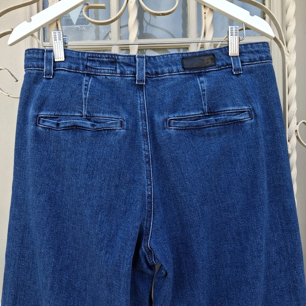 AG Adriano Goldschmied DANEEL High-Rise Wide Leg Crop Denim Jeans Women Size 30 - Picture 7 of 16